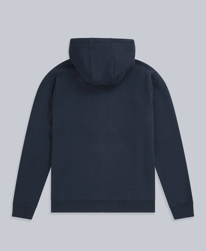 Woody Mens Organic Zip Hoodie - Navy