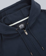 Woody Mens Organic Zip Hoodie - Navy