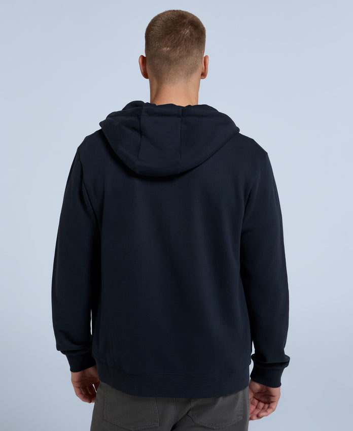 Woody Mens Organic Zip Hoodie - Navy