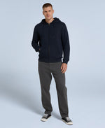 Woody Mens Organic Zip Hoodie - Navy