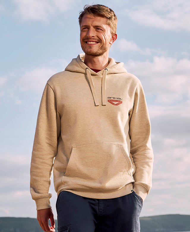 River Mens Organic Hoodie - Beige