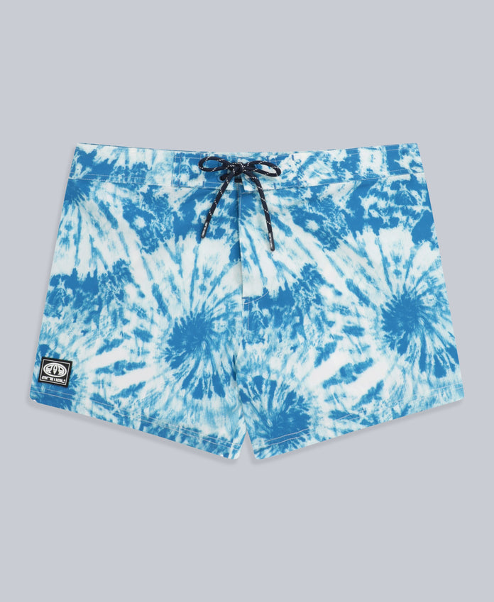ASOS DESIGN swim shorts in super short length in blue animal print - part  of a set