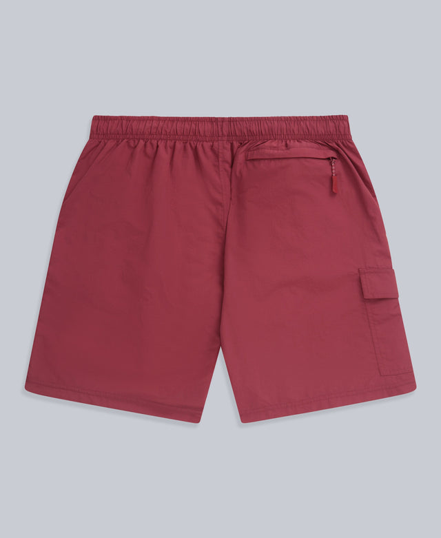 Reeva Mens Recycled Swim Shorts - Dark Red