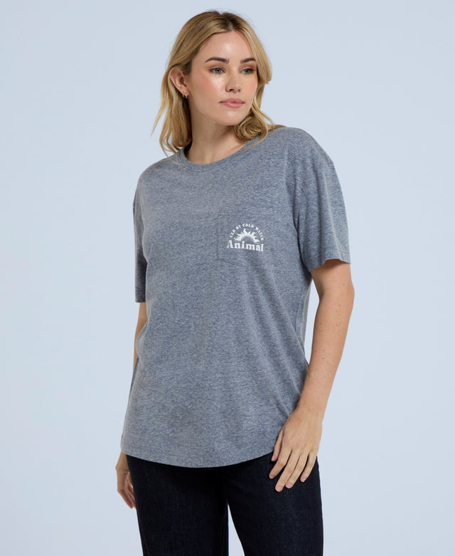 Elena Womens Organic Pocket T-Shirt - Navy