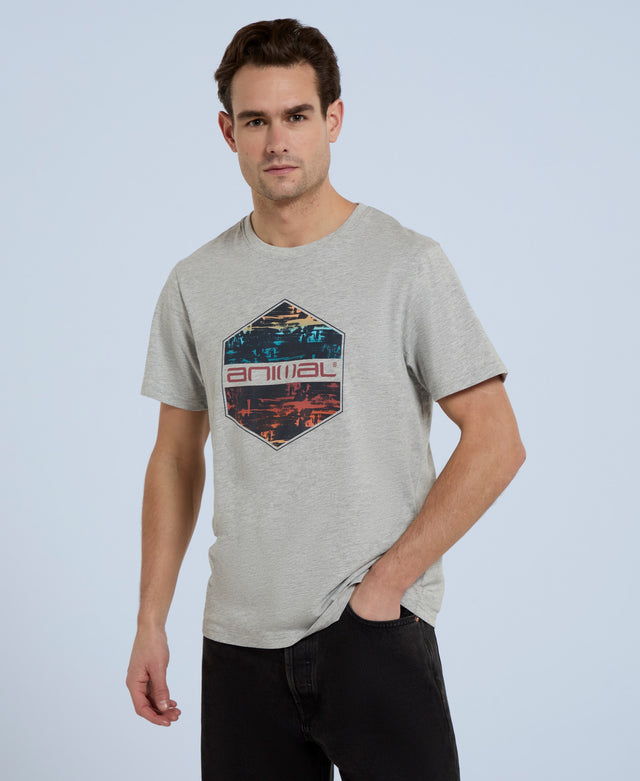 Jacob Mens Organic Logo T-Shirt - Grey