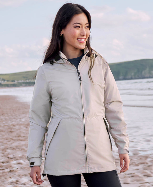 Pace Womens Packable Waterproof Jacket - Light Beige