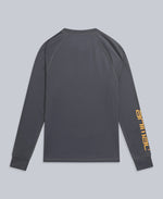 Off Piste Mens Recycled Base Layer Top - Charcoal